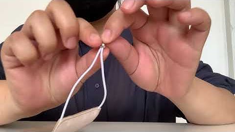 How to adjust the ear loops of your mask.