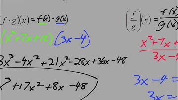 Algebra 2 6.1 Operations on Functions