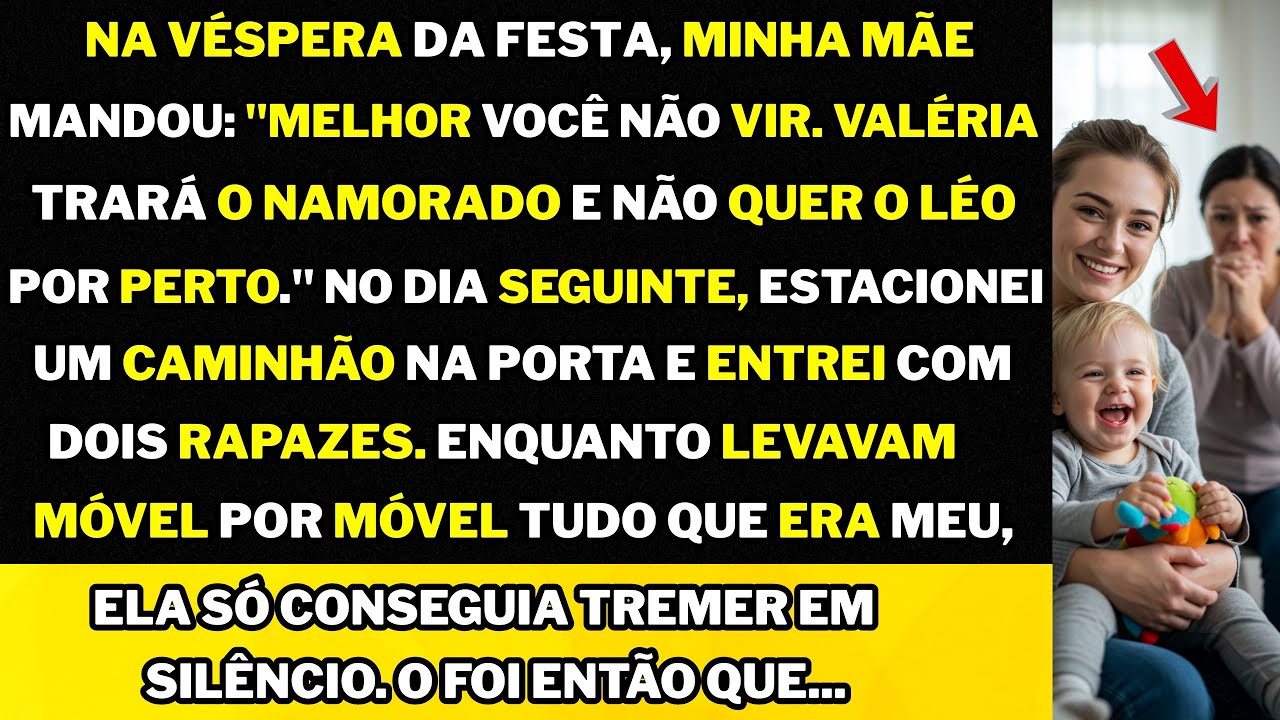 Minha mãe barrou meu filho na festa dela. Em silêncio, esvaziei a casa dela móvel por móvel, sem...