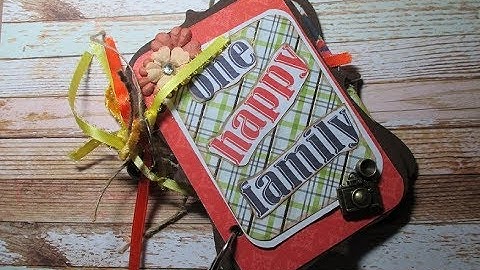 👀One Big Happy Family Mini Album Scrapbook Flip Thru/Thanksgiving Reunion/MA&C