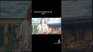 Demelza scrubbing herself clean #captain_poldark #poldark #perioddrama