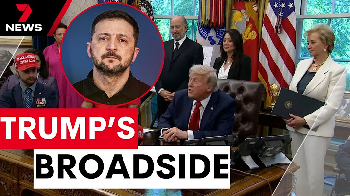 Trump slams Zelensky over peace deal negotiations between Ukraine and Russia | 7NEWS
