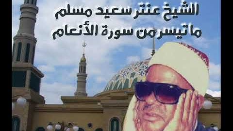 الشيخ عنتر سعيد مسلم ما تيسر من سورة الأنعام