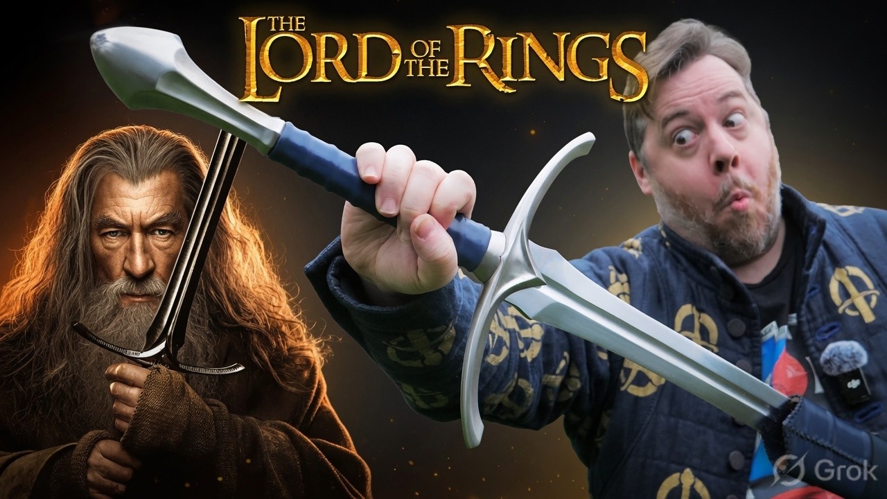 The NEW battle grade Gandalf Glamdring SWORD is AMAZING! - Lord of the rings swordier REVIEW!