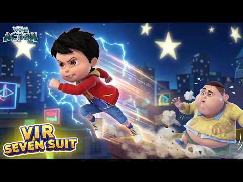Vir The Robot Boy | Robo Boy Vir Bana Superhero | Vir Seven Suit Compilation | Wow Action