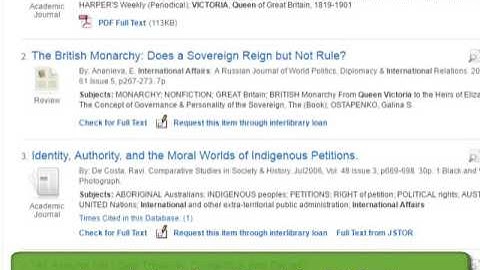 Finding the Full Text of Journal Articles