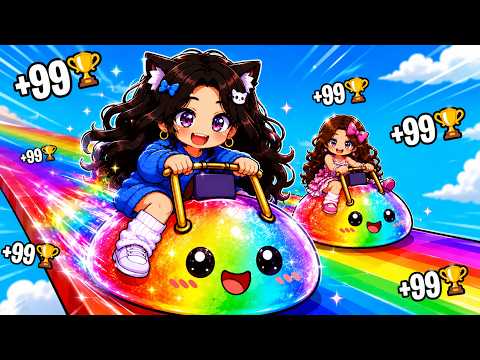 Dumpling Squishy Race in Roblox! 🌈🏁