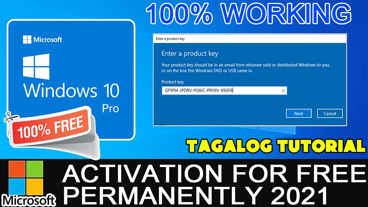 How To Activate Windows 10 Pro Without Product Key - Tagalog Tutorial ...