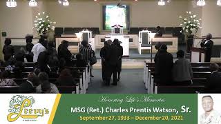 MSG (Ret.) Charles Prentis Watson, Sr. - December 27, 2021 - Leevy's Funeral Home