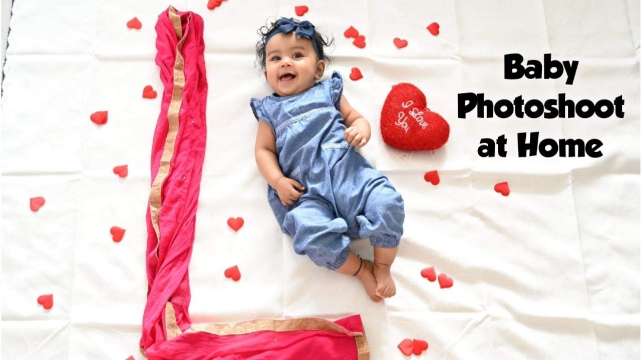 Valentine's Day Special Baby Photoshoot DIY Love Baby Photoshoot at