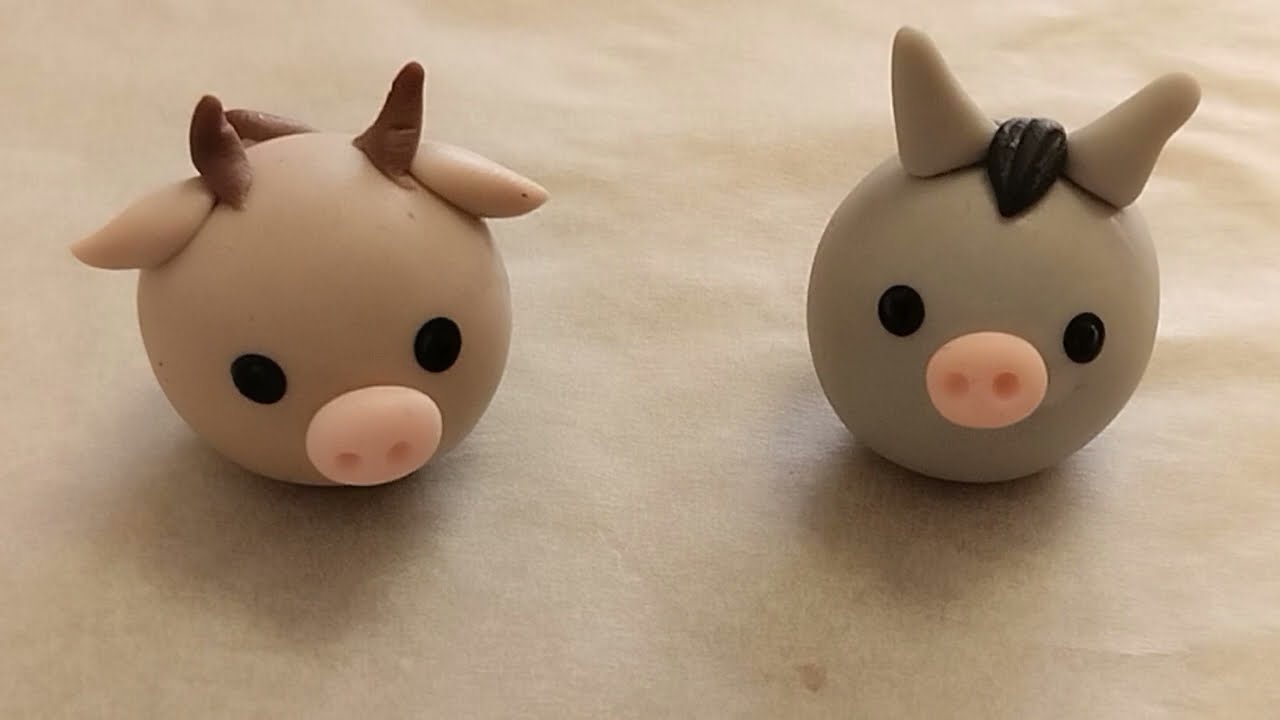 Facili animaletti palla: bue e asinello🐮🌟🐴/easy ball animals: ox and donkey