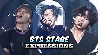 bts facial expressions on stage