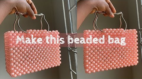 PINK BEADED BOX BAG WITH CAT EAR HANDLES | BEGINNER FRIENDLY💕