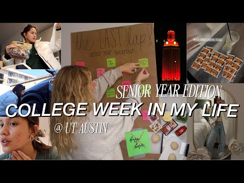 COLLEGE WEEK IN MY LIFE: the last first day of school ever 🥹🥹🥹 @ the university of texas!!