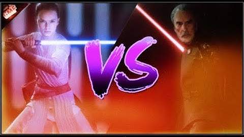 Rey Skywalker vs Count Dooku intense 1v1 | Star Wars Battlefront ll