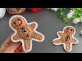 💰I made 50 in one day and I sold them all! How to crochet a Gingerbread Man Christmas Decoration.
