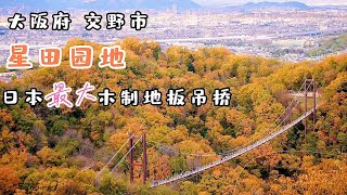 【大阪| 星田园地】日本国内最大木地板吊桥「星之秋千」：关 ... 