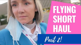 SHORT HAUL FLIGHT ATTENDANT LIFE  Super Short Work Days | Flight Attendant Vlog