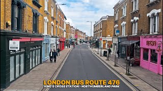 London Bus Ride  Route 476  Upper Deck POV through North London neighbourhoods