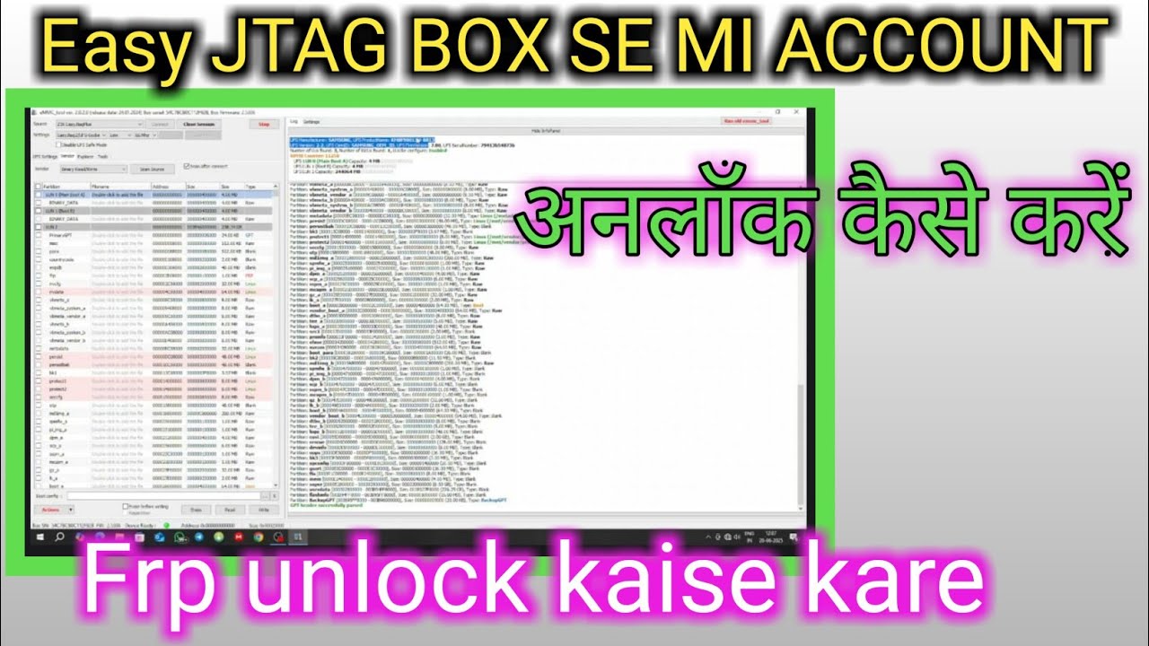 Easy jtag box se redmi mi account remove kaise kare | xiomi frp unlock | xiomi mi account remove