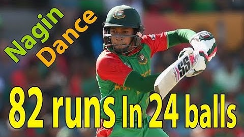 Mushfiqur Rahim | 82 runs In 24 balls at World Cricket Championship 2
