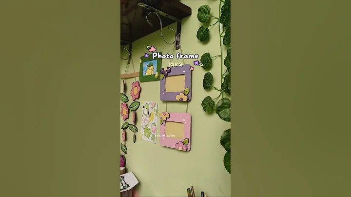 Beautiful Photo frame idea using cardboard 🌸#viralvideo #diy #cardboardcrafts #bestoutofwaste