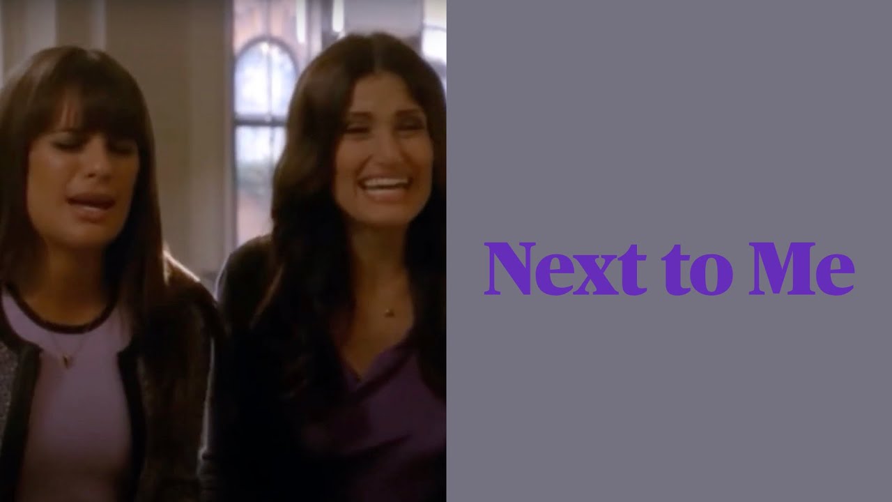 Glee Next to me lyrics