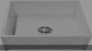 American Standard MSB2424100 Fiat Showers Molded Stone Mop Basin, White