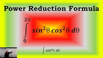 Integration using The Power Reduction formula for Sin