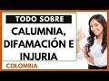 🟩TODO sobre: DEMANDA por Calumnia, DIFAMACIÓN e Injuria 🟩