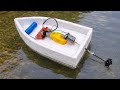 How to Make | a easy thermocol | boat | RC control toy boat |