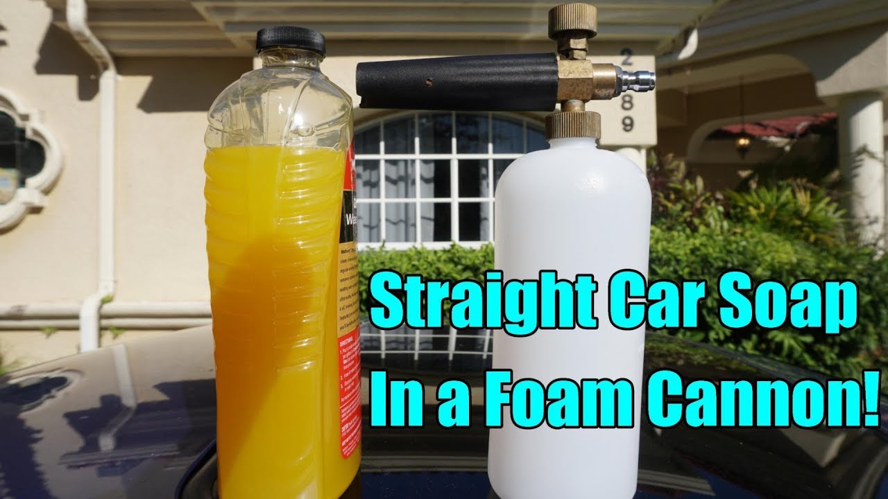Straight Soap in a Foam Cannon! Will it Work? 