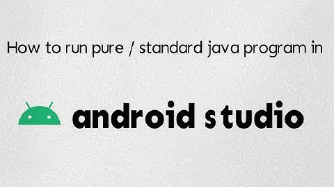 How to Run Pure / Standard Java Program in Android Studio