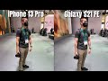 Samsung Galaxy S21 FE vs iPhone 13 Pro Camera Comparison / CES 2022