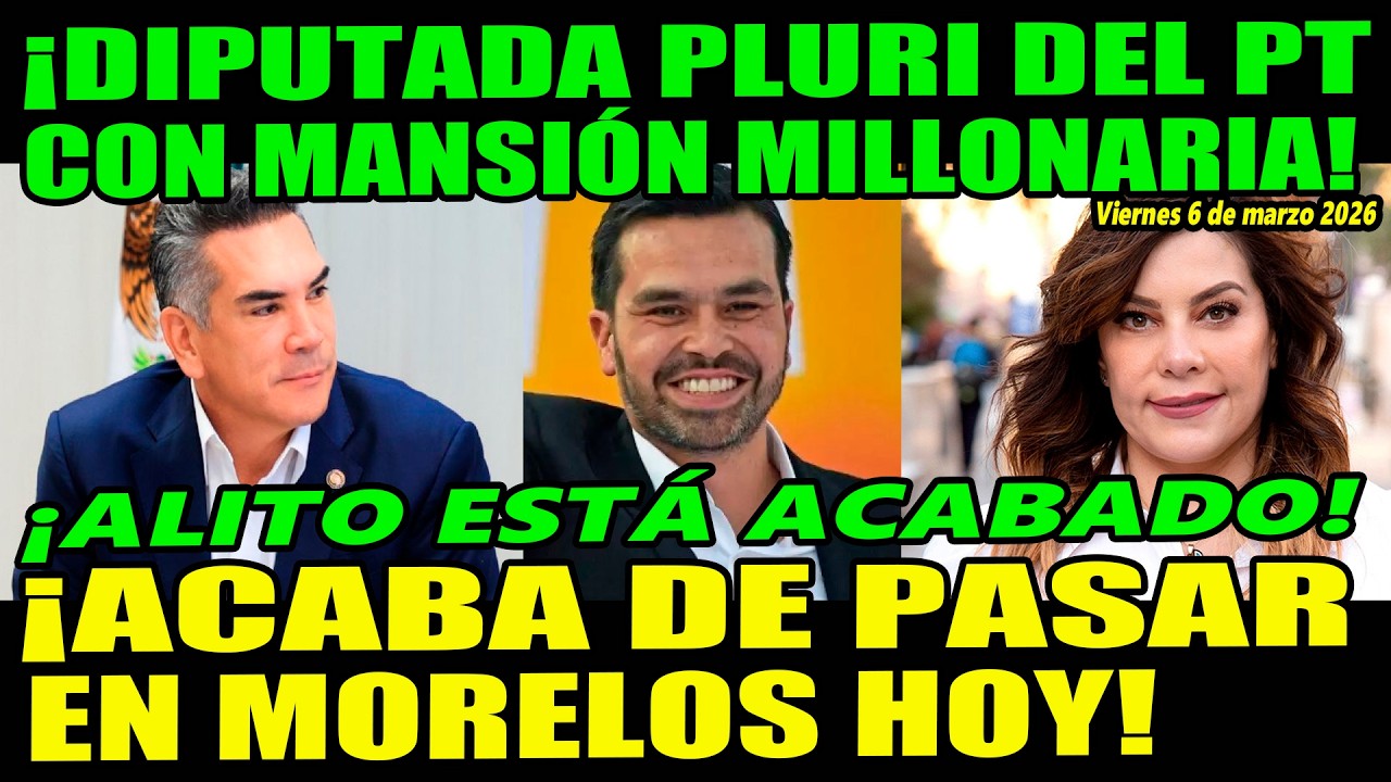 ¡Alito recibe tremendo golpe! Cayó rata pluri del PT ¡Acaba de pasar en Morelos!