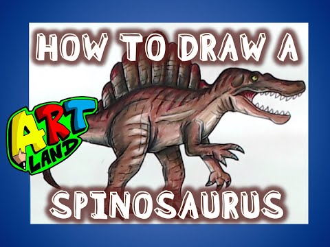 How to Draw a SPINOSAURUS!!! - YouTube
