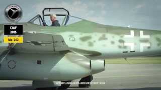 Me 262 / Jet Ground Check CIAF 2015 / jetwash with fire like starting the original Jumo 004 by FLUGMUSEUM MESSERSCHMITT 35,774 views 8 years ago 3 minutes, 38 seconds