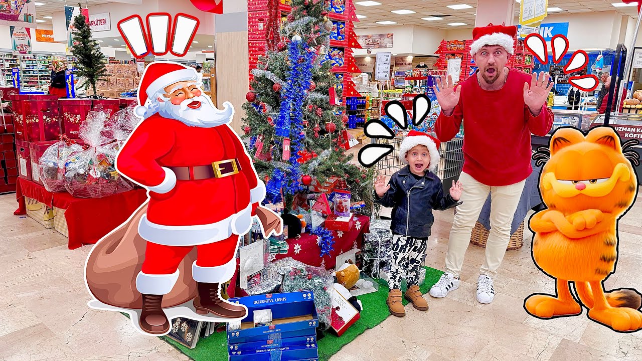 KUZEY VE BABASI MARKETTE NOEL BABADAN KAÇTI ??