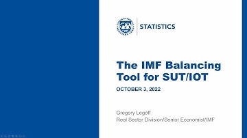 IMF balancing tool for SUT/IOT, presentation by Greg LEGOFF (IMF)