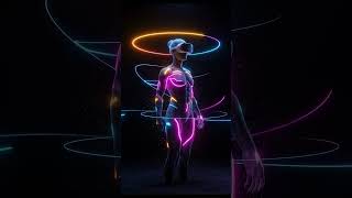 Neon Avatar Hyperrealism | Futuristic Metaverse Visual | 4K Loop