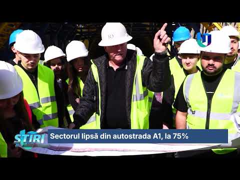 Sectorul lipsă din autostrada A1, la 75%