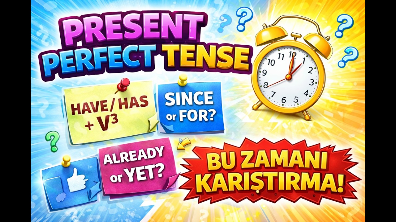 Present Perfect Tense Konu Anlatımı | Since – For – Already – Yet ...