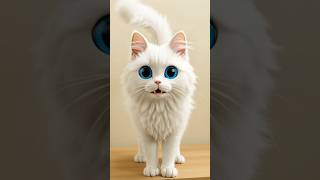 White Cat Painting with acrylic 🐱🎨 | Relaxing Art Video,