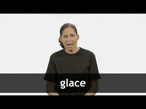 How to pronounce GLACE in French