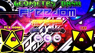 Geometry Dash 2.1 - [Easy Demon] Freedom By MrPPs (All 3 Coins)