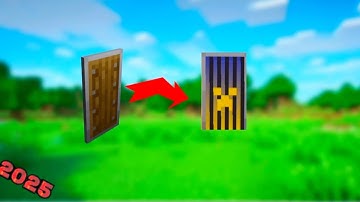 How to Make Custom Shield Bedrock/Pe Easily Minecraft - Tutorial 