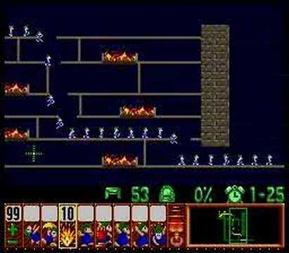 Lemmings - Taxing Level 19 Solution