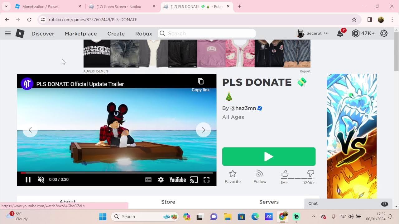 🔴Donating Robux to EVERY Viewer - YouTube