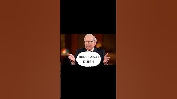 Rule 2 Don’t Forget Rule 1 Warren Buffett #finance #investing #trading