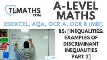 A-Level Maths: B5-17 [Inequalities: Examples of Discriminant Inequalities Part 2]